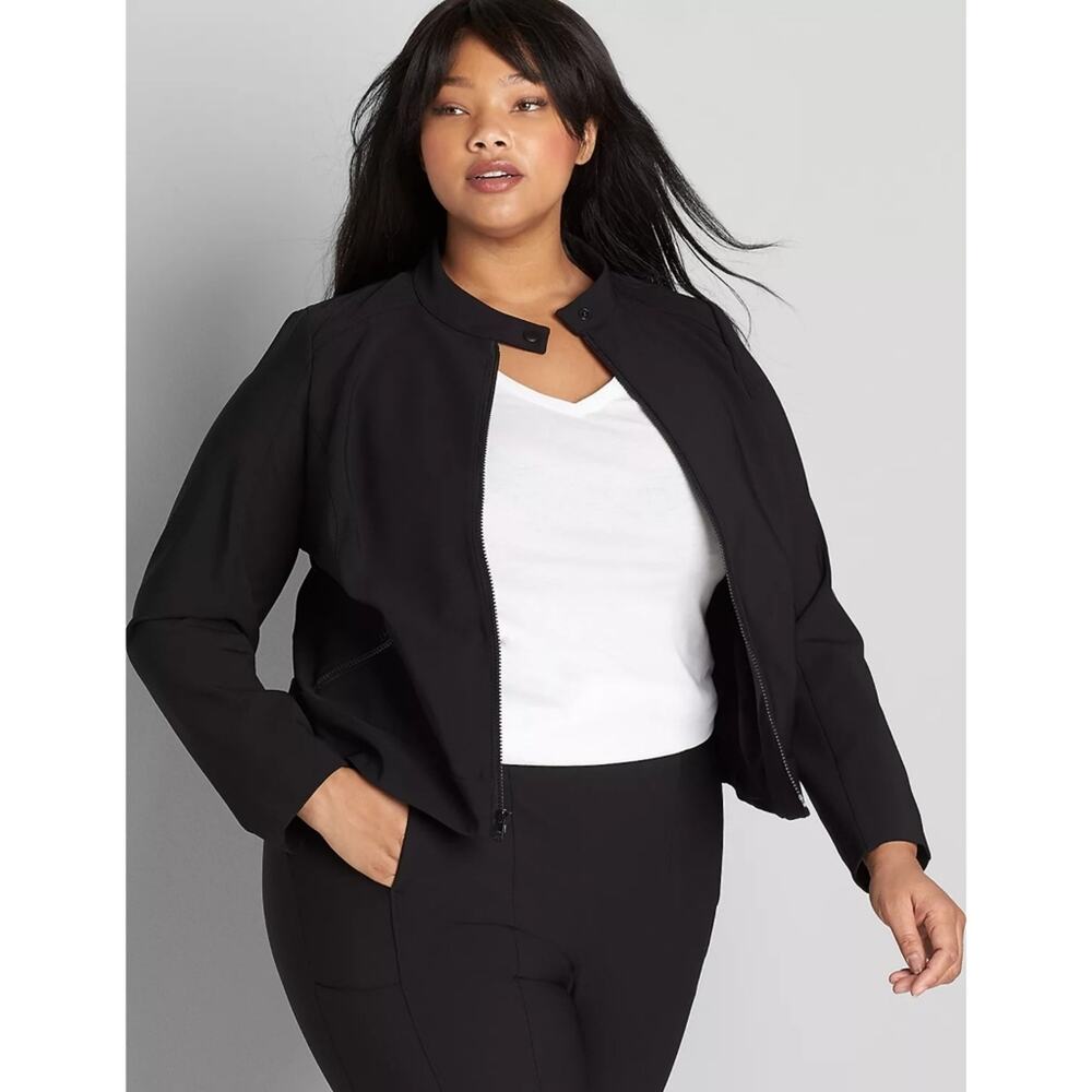NWT Lane Bryant On-The-Go Biker Jacket Size 28